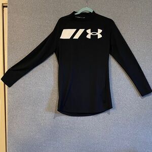 Under Armour Black Performance Top with White Logo
